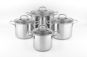 GARNKI ZESTAW 8CZ. NOIS ZE STALI NIERDZEWNEJ CARSO ELEGANCE