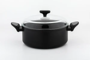 Garnek 24cm z pokrywą NOIS Silver 5,1 L z Powłoką Nieprzywierającą Greblon C 3+
