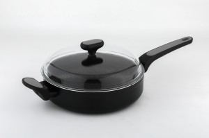 Patelnia NOIS Silver 26cm + Pokrywa z Powłoką Nieprzywierającą Greblon C 3+