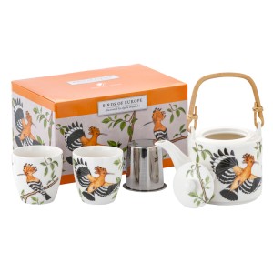 Zestaw dzbanek z zaparzaczem i dwoma kubkami dudek marco polo