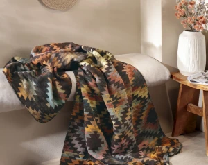 Koc bałewniano-akrylowy 150x200 cm Biederlack Nomad Glow