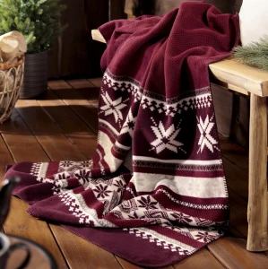 Koc bałewniano-akrylowy 150x200 cm Biederlack Nordic Knit