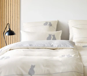 Pościel satyna bawełniana Elegante You & Me 24559-7 Creme