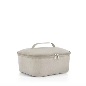 Torba termiczna Reisenthel COOLERBAG M POCKET, herringbone sand