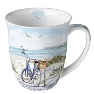 Kubek 0,4 L bike at the beach