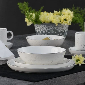 Talerz porcelanowy głęboki 18 cm 750 ml polvere villa italia