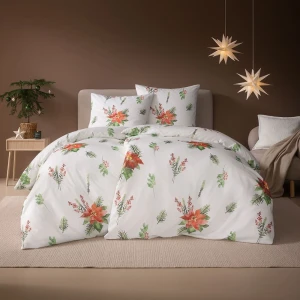 Pościel 160/200 cm Flanelowa Estella Christmas Star 4478/460