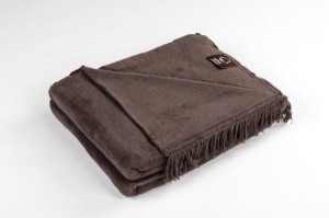 Koc 150/200 cm espresso cotton cloud