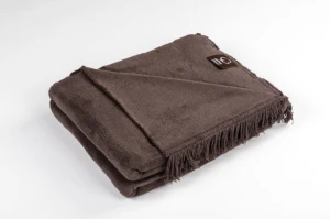 Koc 150/200 cm espresso cotton cloud
