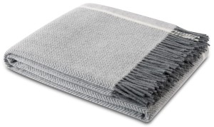 Pled 130/170 cm wełniany herringbone wool biederlack