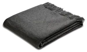 Pled wełniany 130x170 cm Biederlack Anthracite Wool
