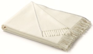 Pled 130/170 cm bawełniano - akrylowy natur biederlack