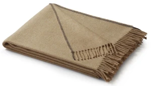 Pled bawełniano-akrylowy 130x170 cm Biederlack Camel