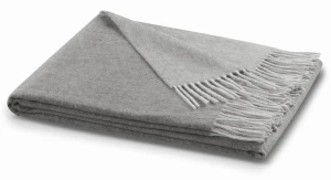 Pled bawełniano-akrylowy 130x170cm Biederlack Graphit