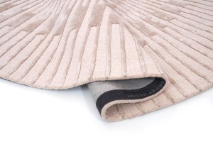 Dywan radius beige  ręcznie wykonany carpet decor