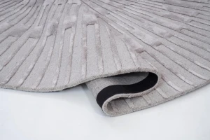 Dywan radius grey ręcznie wykonany carpet decor