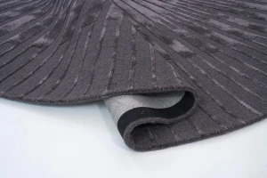 Dywan radius dark grey ręcznie wykonany carpet decor