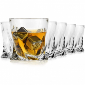 Zestaw szklanek 6 szt. kryształowych do whiskey Bohemia Quadro