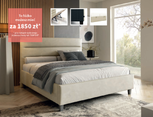 Łóżko Trunk 3:0 za 1100 zł przy zakupie materaca tempur lub sealy w regularnej cenie