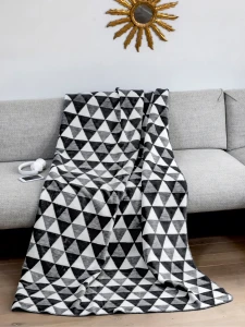 Koc 150/200 cm mozaika cotton cloud