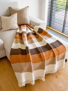 Koc 150/200 cm pasiasty klasyk cotton cloud