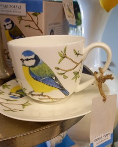 Filiżanka ze spodkiem 300 ml  marco polo sikora modraszka