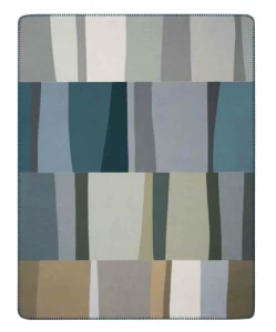 Koc bawełniano-akrylowy 150x200 cm Biederlack Verdant Vibes