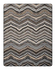 Koc bawełniano-akrylowy 150x200 cm Biederlack Wild Lines