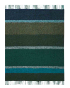 Pled 130/180 cm biederlack mohair look emerald